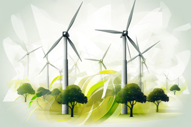 Концепция ветроэнергетики. Генератор sky eco. Генерировать искусственный интеллект - yliv