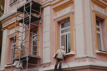 Ремонтно-восстановительные работы по переоборудованию. Индустрия по восстановлению стеновых конструкций и окон. Генерировать искусственный интеллект - yliv