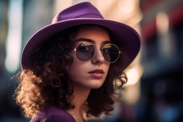 Молодая женщина с вьющимися волосами. Шампунь для лица Beauty smile vogue. Генерировать искусственный интеллект - yliv