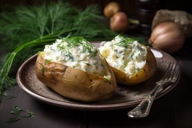 Запеченный картофель с сыром. Генерация ИИ - yliv