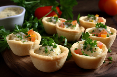 Немецкие тарталетки-роллмопс. Еда вкусная, свежая закусочная, ресторан. Генерация ИИ - yliv