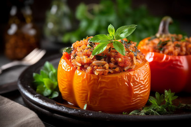 Фаршированный перец с рисом и мясом. Создать ИИ - yliv