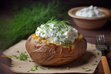 Запеченный картофель с сыром - вкуснейшая еда. Жареная молочная картошка по-деревенски. Генерировать искусственный интеллект - yliv