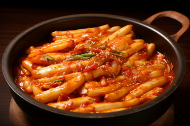 Teokbokki лотка еды. Создать ИИ - yliv