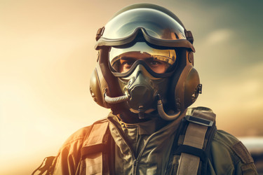 Пилот воздушного истребителя. Сбалансируйте воздушный полет sky defense. Генерировать искусственный интеллект - yliv