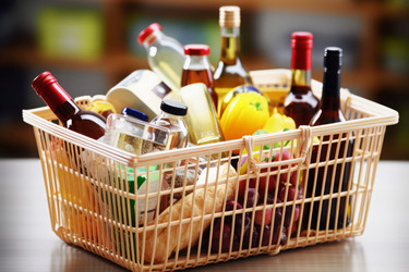 Корзина продуктовый магазин. Генерировать искусственный интеллект - yliv