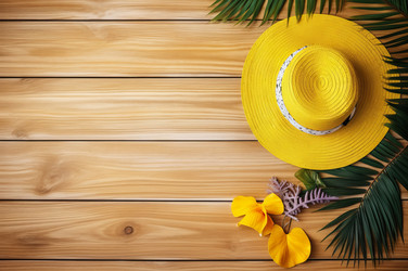 Summer beach spirit. Generate AI - yliv
