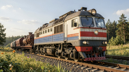 деревенское путешествие на поезде по природе - Vvicca