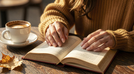 уютный кофе-брейк с хорошей книгой - Vvicca