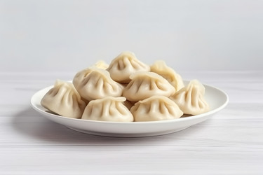 Тарелка вкусных ленивых пельменей. Приготовьте десерт. Генерировать искусственный интеллект - yliv