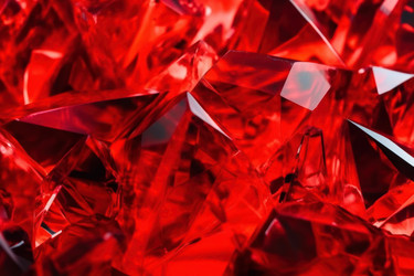 Red crystal surface. Crimson precious sparkling stone gem brilliant. Generate ai - yliv