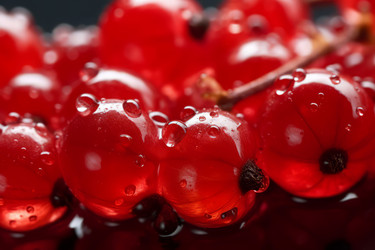Капли воды из ягод красной смородины. Диета летом. Создать ИИ - yliv