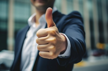 большой палец руки поднят вверх. генеративный контент - yliv