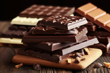 блок вкусных шоколадных батончиков. генеративный контент - yliv