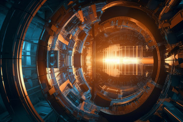 туннель исследовательского энергетического комплекса. рабочая батарея. генеративный контент - yliv