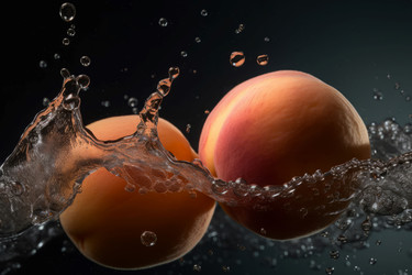 персиковая вода сбрасывает плоды. генеративный контент - yliv