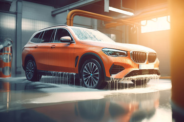 автоматизированный процесс очистки автомойки. генеративный контент - yliv