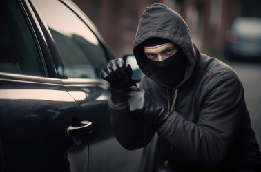 угонщик автомобилей, нарушающий правила воровства. транспортное средство безопасности рискует подвергнуться автоугону. генеративный контент - yliv