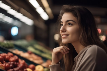 женский продовольственный рынок. генеративный контент - yliv