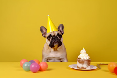 Dog party hat. Generate Ai - yliv