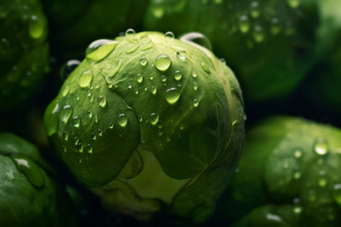Brussels sprouts vegetables. Generate Ai - yliv
