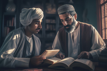 Teaching sacred Islamic Quran. Generate ai - yliv