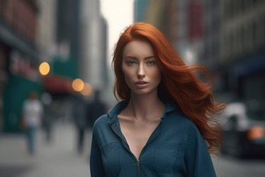 улица рыжеволосых. генеративный контент - yliv