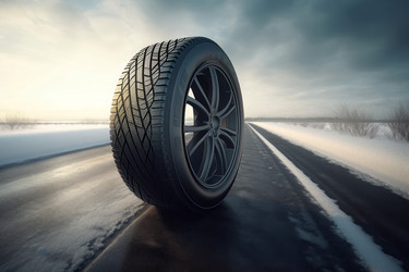 новая автомобильная зимняя шина. генеративный контент - yliv