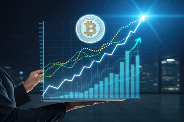 график торговли биткоином показывает восходящую тенденцию по мере того, как рынок набирает обороты - RomanZ