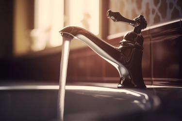 спа-кран для ванной комнаты с проточной водой. генеративный контент - yliv