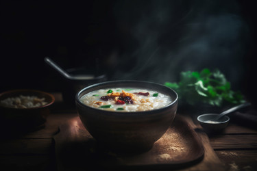 горячая еда из азиатской каши. генеративный контент - yliv