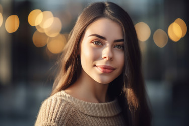 фотография яркой жизнерадостной женщины. генеративный контент - yliv