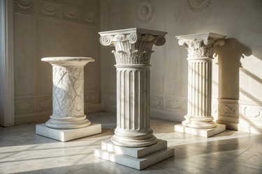 классические мраморные колонны в элегантном интерьере - RomanZ