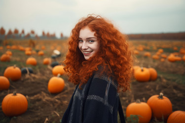 молодая девушка осень. генеративный контент - yliv