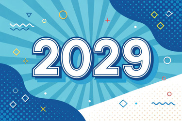 отпразднуйте наступление 2029 года яркими цветами и игривым дизайном - RomanZ