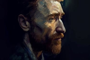 Beard man portrait. Generate Ai - yliv