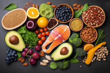 Food flexitarian diet. Generate Ai - yliv