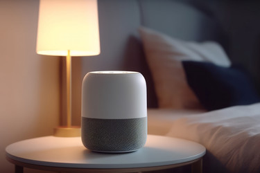 Home smart speaker. House computer ai voice control. Generate AI - yliv