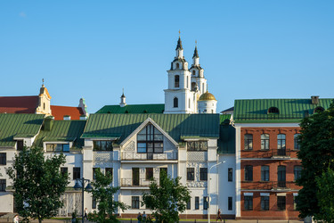 вид на троицкое предместье в минске - OlgaGubskaya