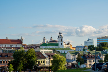 вид на троицкое предместье в минске - OlgaGubskaya