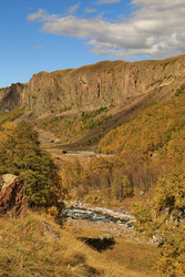 Осенний пейзаж в урочище Джилы-Су, Кабардино-Балкария - TIK