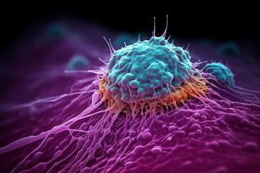 Electronic microscope cancer oncology disorder. Generate ai - yliv