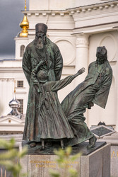 Воскресенский собор, колокольня и памятник погибшим за веру. Город Шуя, Ивановская область - Parabuben