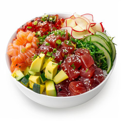 Delicious and healthy hawaiian poke bowl is bursting with flavor and color - yliv