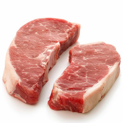 Two raw rib eye steaks are waiting to be grilled, offering a delicious and protein rich meal - yliv