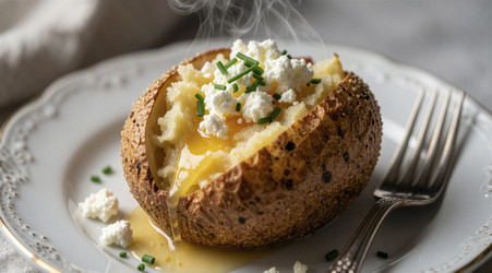 запеченный картофель с сыром и зеленым луком - Vvicca
