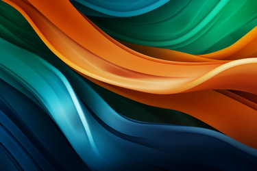 Abstract flowing lines creating colorful dynamic composition - yliv