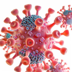 Detailed visualization of a virus structure in 3d - yliv