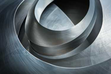 Abstract metallic swirls creating modern art background - yliv