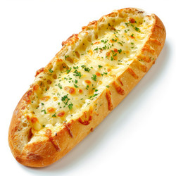 вкусный запеченный багет с плавленым сыром и петрушкой - yliv